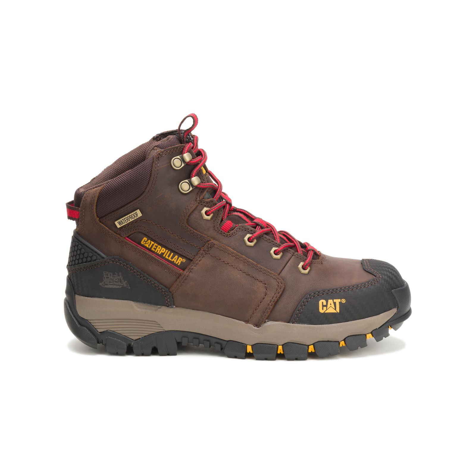 Caterpillar Navigator Waterproof Philippines - Mens Work Boots - Brown 98537IKSF